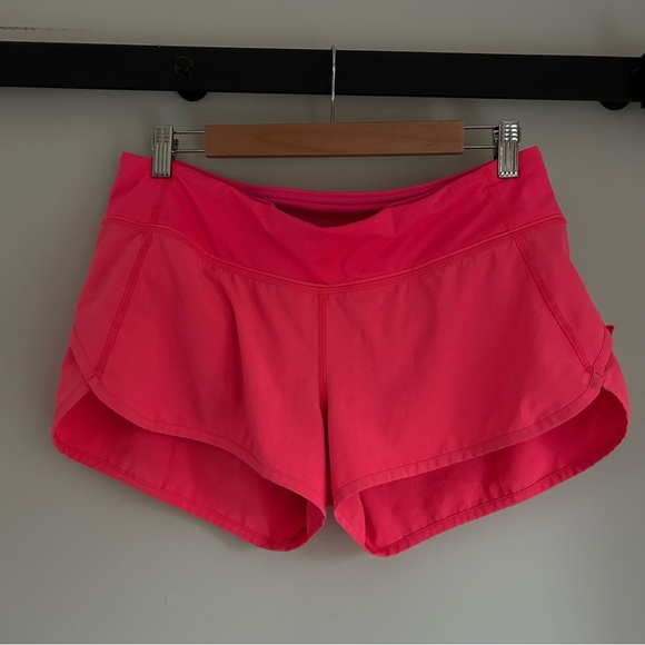 Lululemon Hot Pink Speed Up Shorts Size 8 - Picture 7 of 7